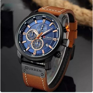 RELOJ CURREN 8291 OCRE CAJA NEGRA